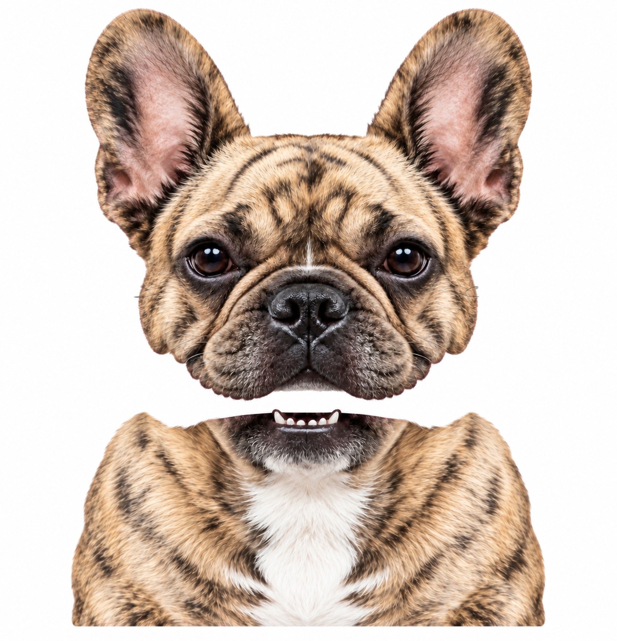 Fawn Frenchie two-piece dog decal design